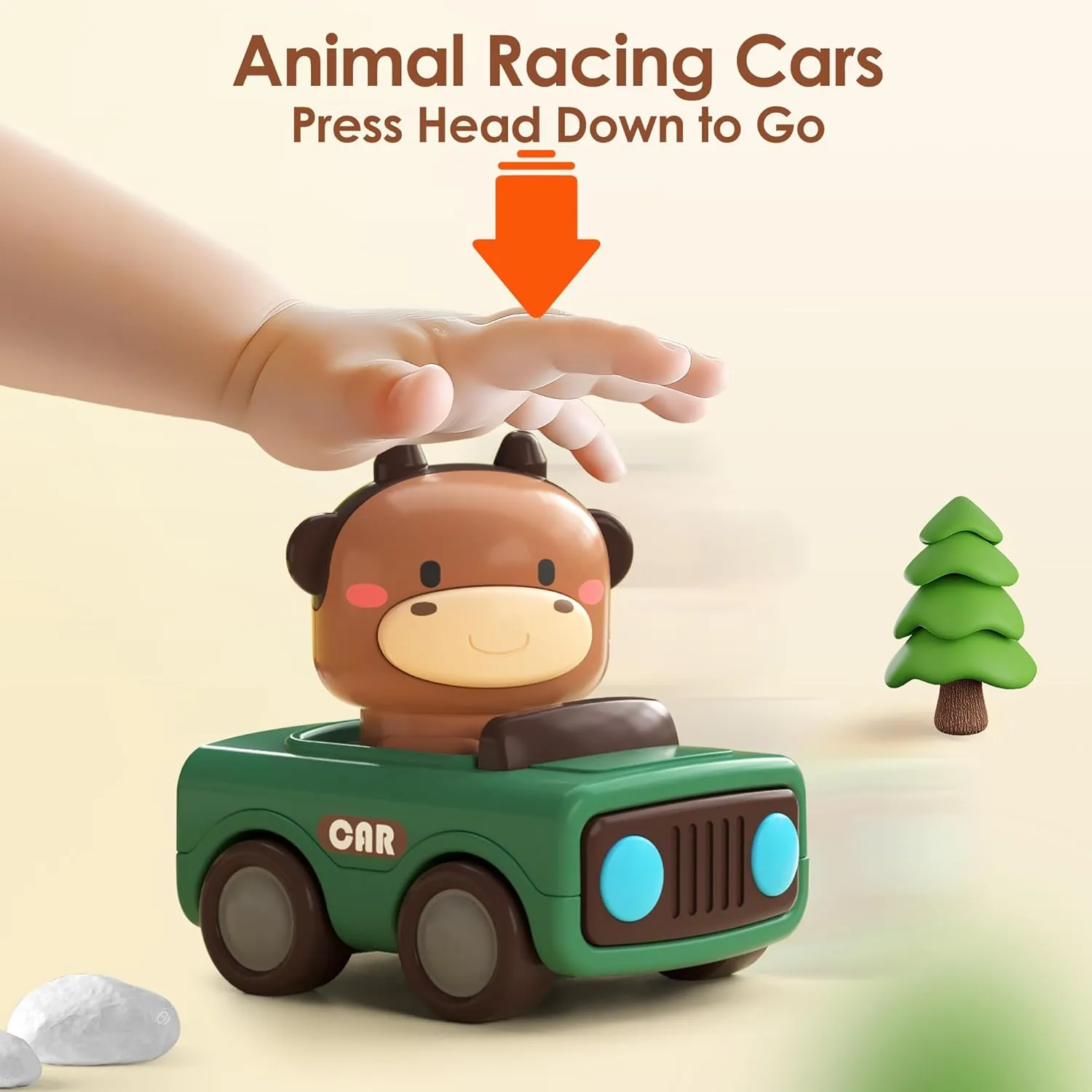 Press and Go Racing Cars