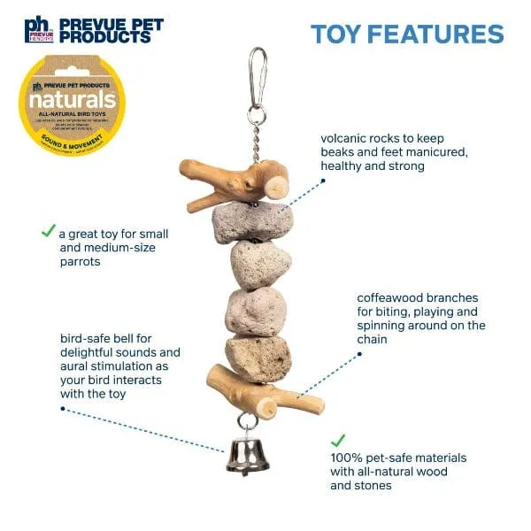 Prevue Pet Products Block Rock Bird Toy