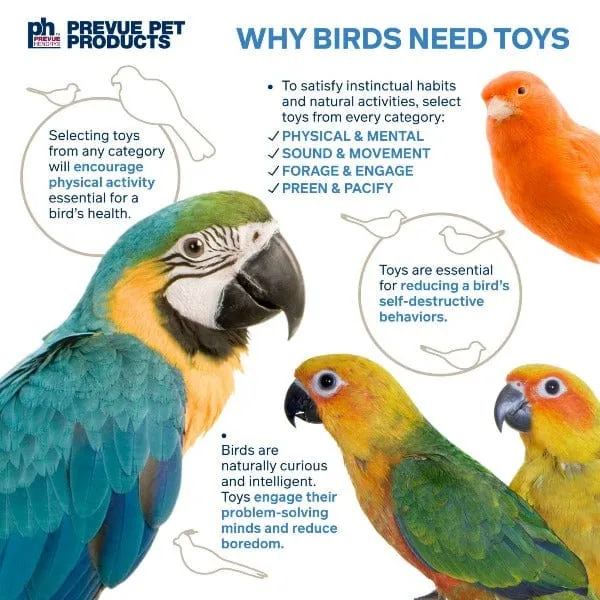 Prevue Pet Products Block Rock Bird Toy