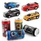 RC Cars, Mini Soda Can size, Pocket Car Toy with LED Lights