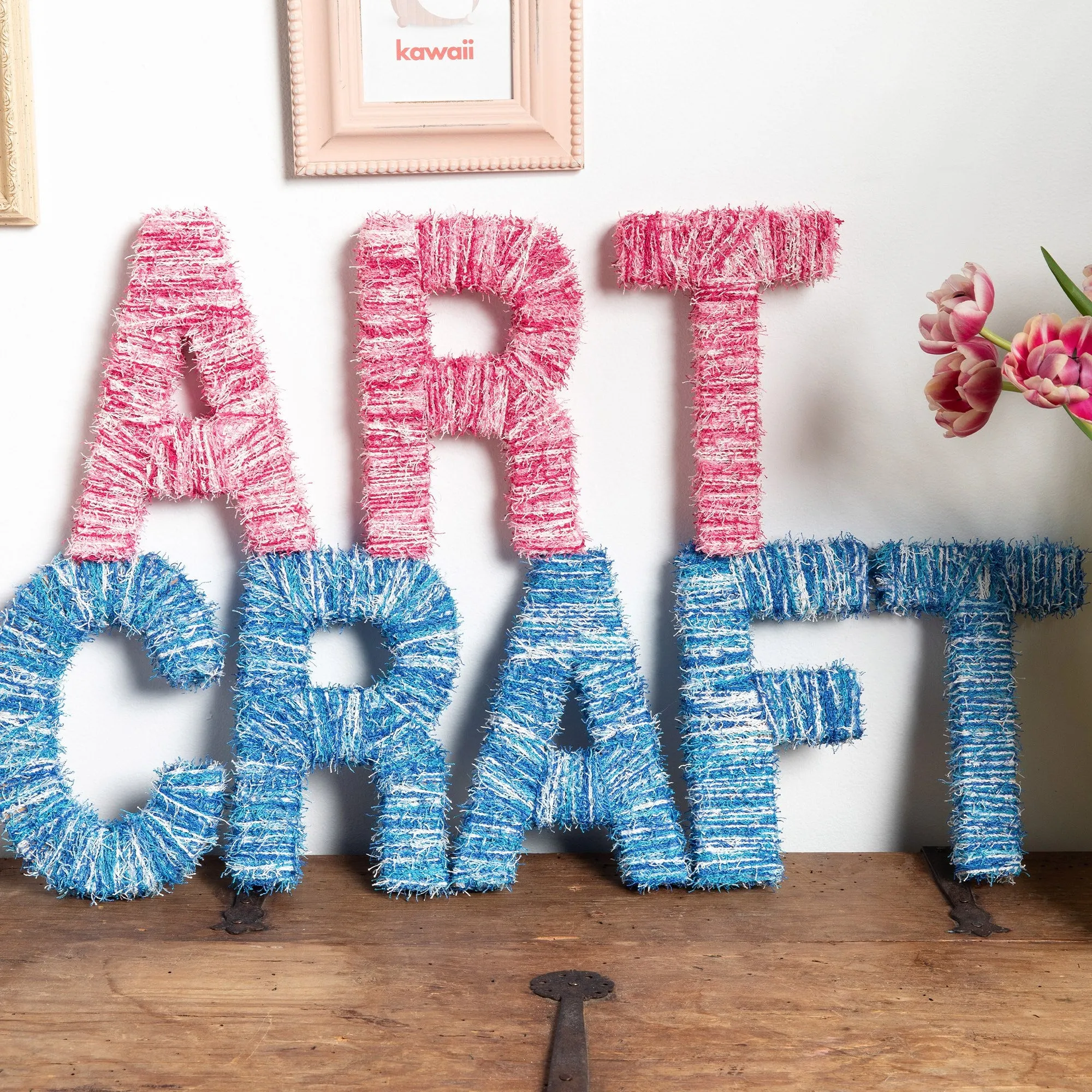 Red Heart Arts & Crafts Yarn Wrapped Letters
