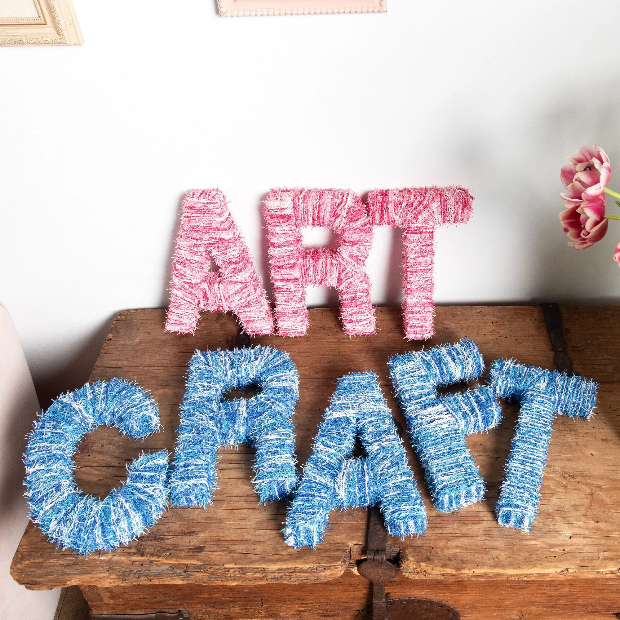 Red Heart Arts & Crafts Yarn Wrapped Letters