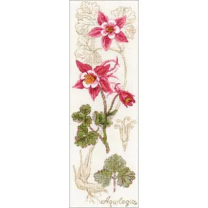 RIOLIS Counted Cross Stitch Kit 4X11.75 Aquilegia (18 Count)