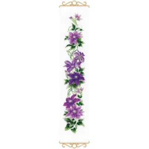 RIOLIS Counted Cross Stitch Kit 7.5X35.5 Clematis (14 Count)*