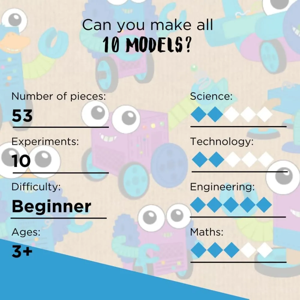 Robot Engineer 53 Pc 10 Buildable Models