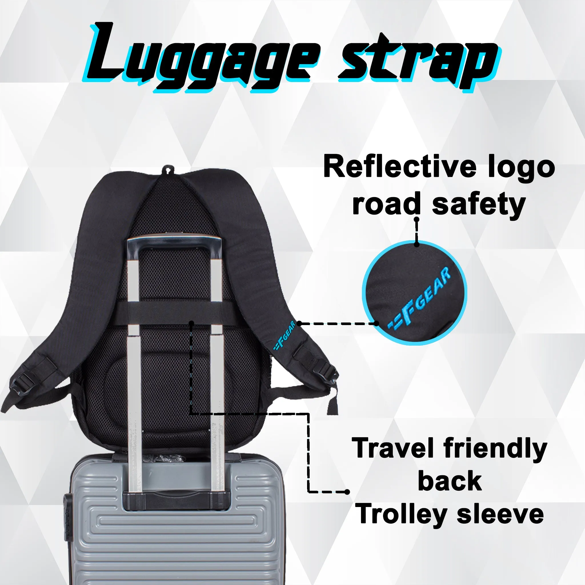 Santiago 23L Black Laptop Backpack with raincover