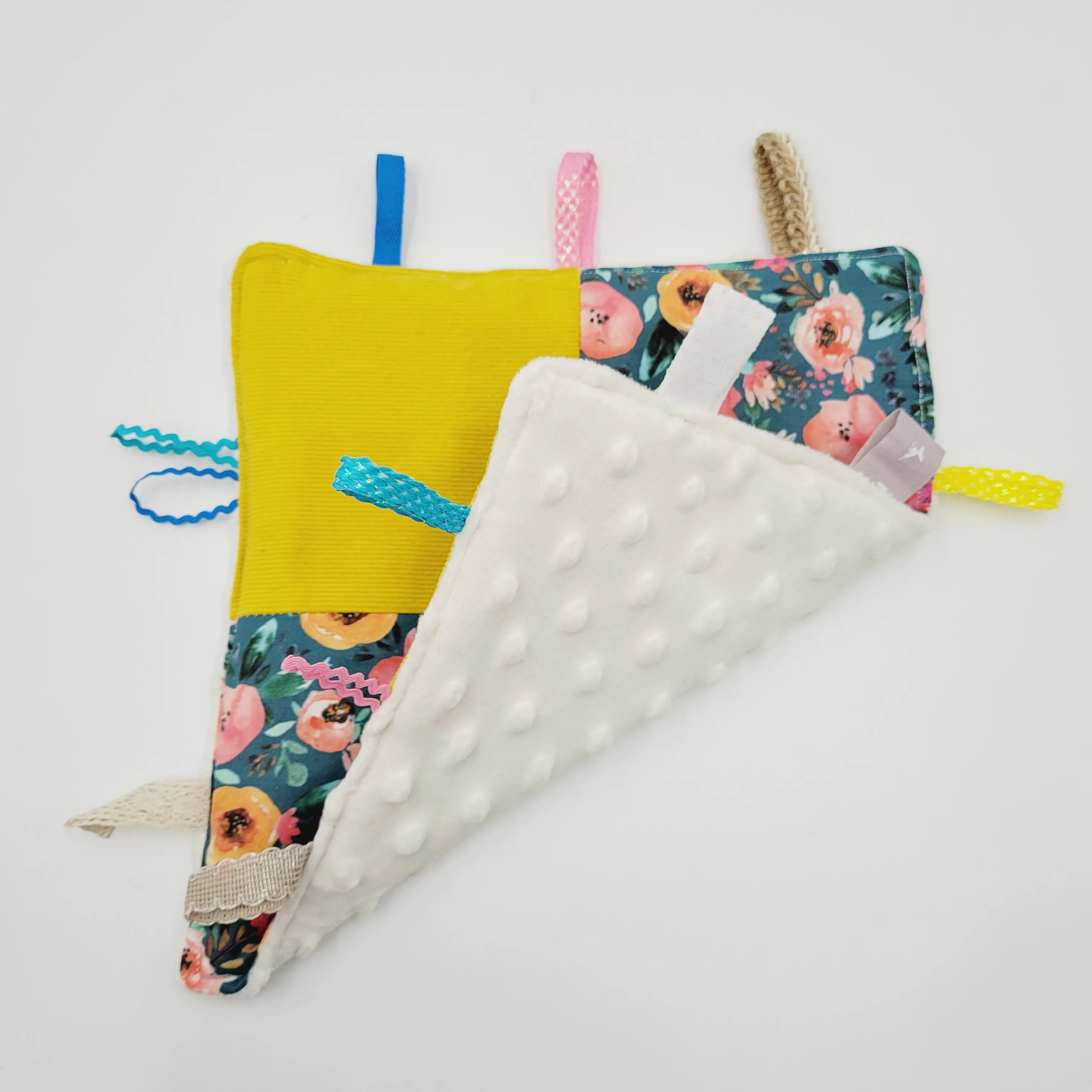 Sensory Blanket Floral Teal Bright (Standard)