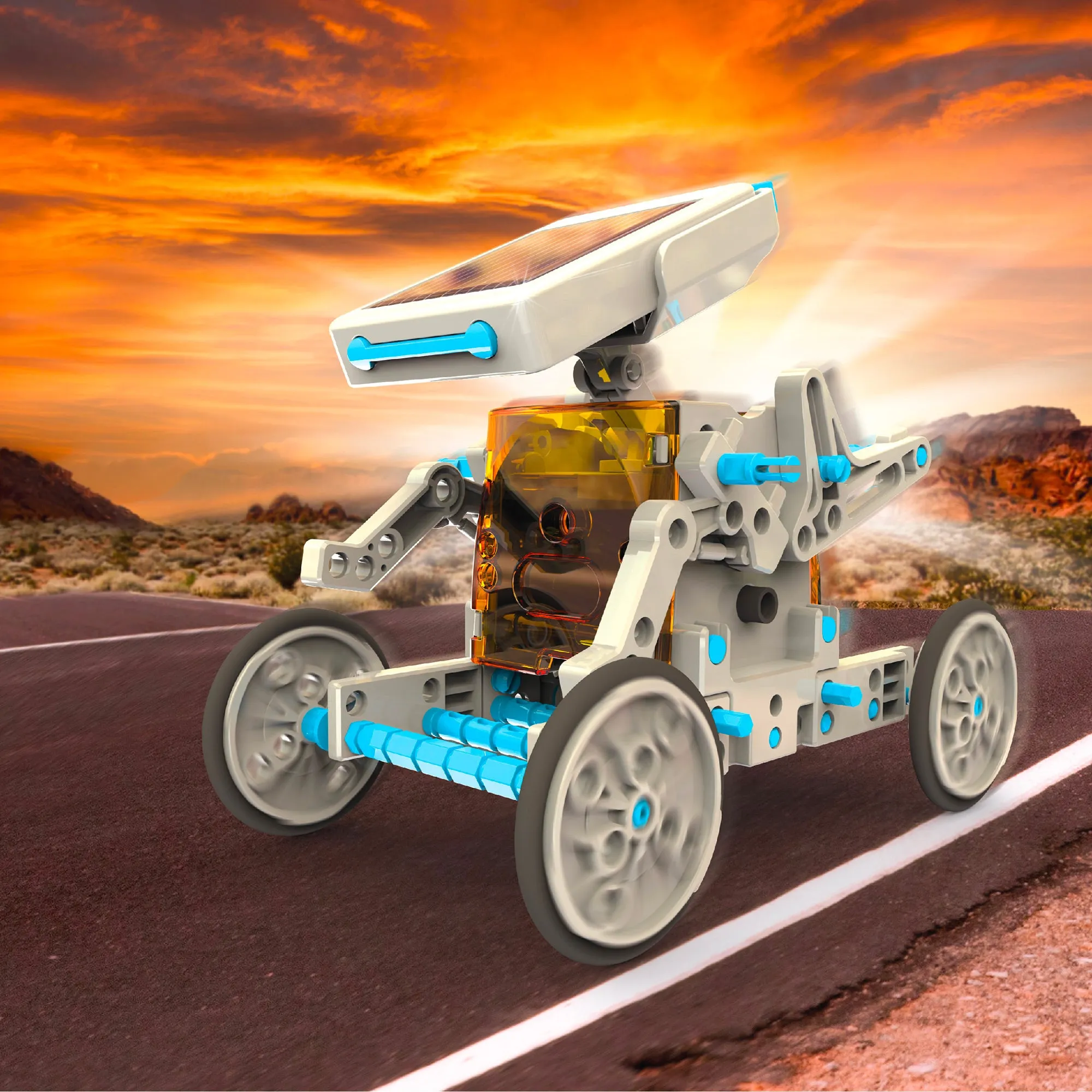 Solar Vehicle Construction Kit - 197 Pieces