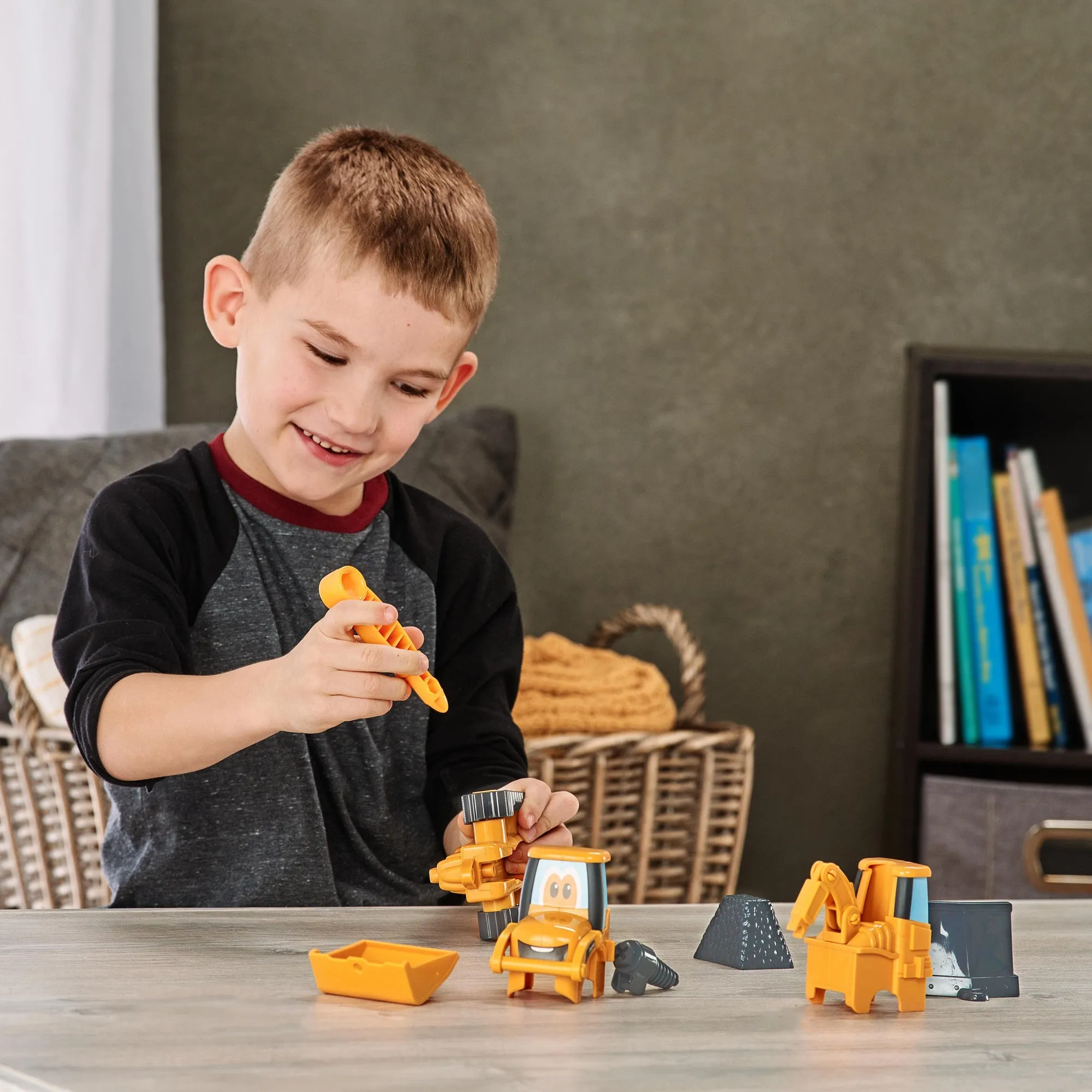 TOMY John Deere Kids Build-A-Buddy Backhoe Loader