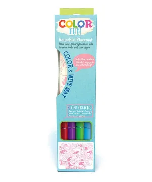 Unicorn Dreams Color Fun Reusable Placemat