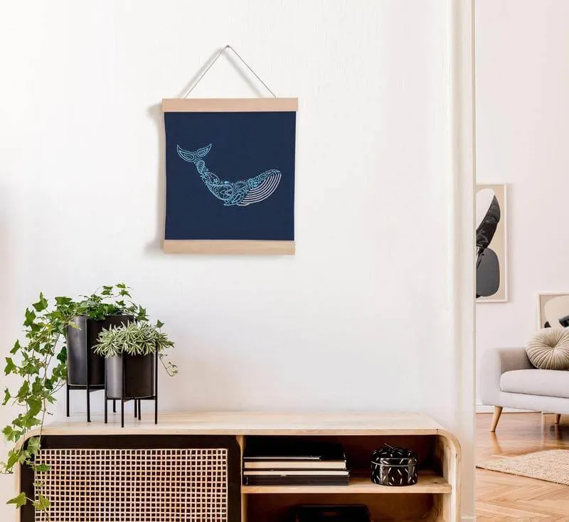 Whale Banner Embroidery Kit