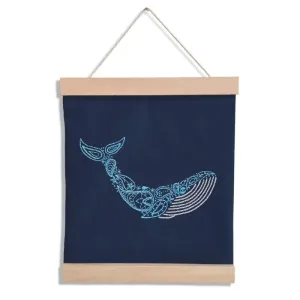 Whale Banner Embroidery Kit