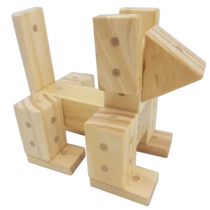 Wooden Blocks Magnetic Natural