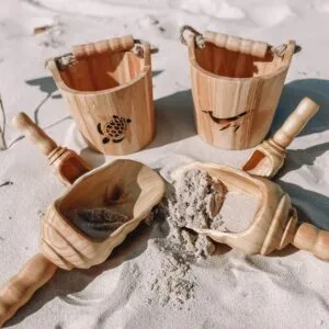Wooden Buckets, Scoops and Shovels Early Learning Centre Kit - Turtle design only available