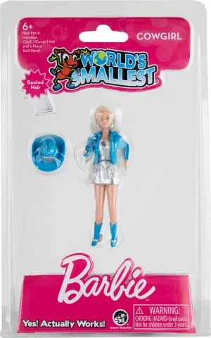 Worlds Smallest Posable Barbie (Rollerblade & Cowgirl)