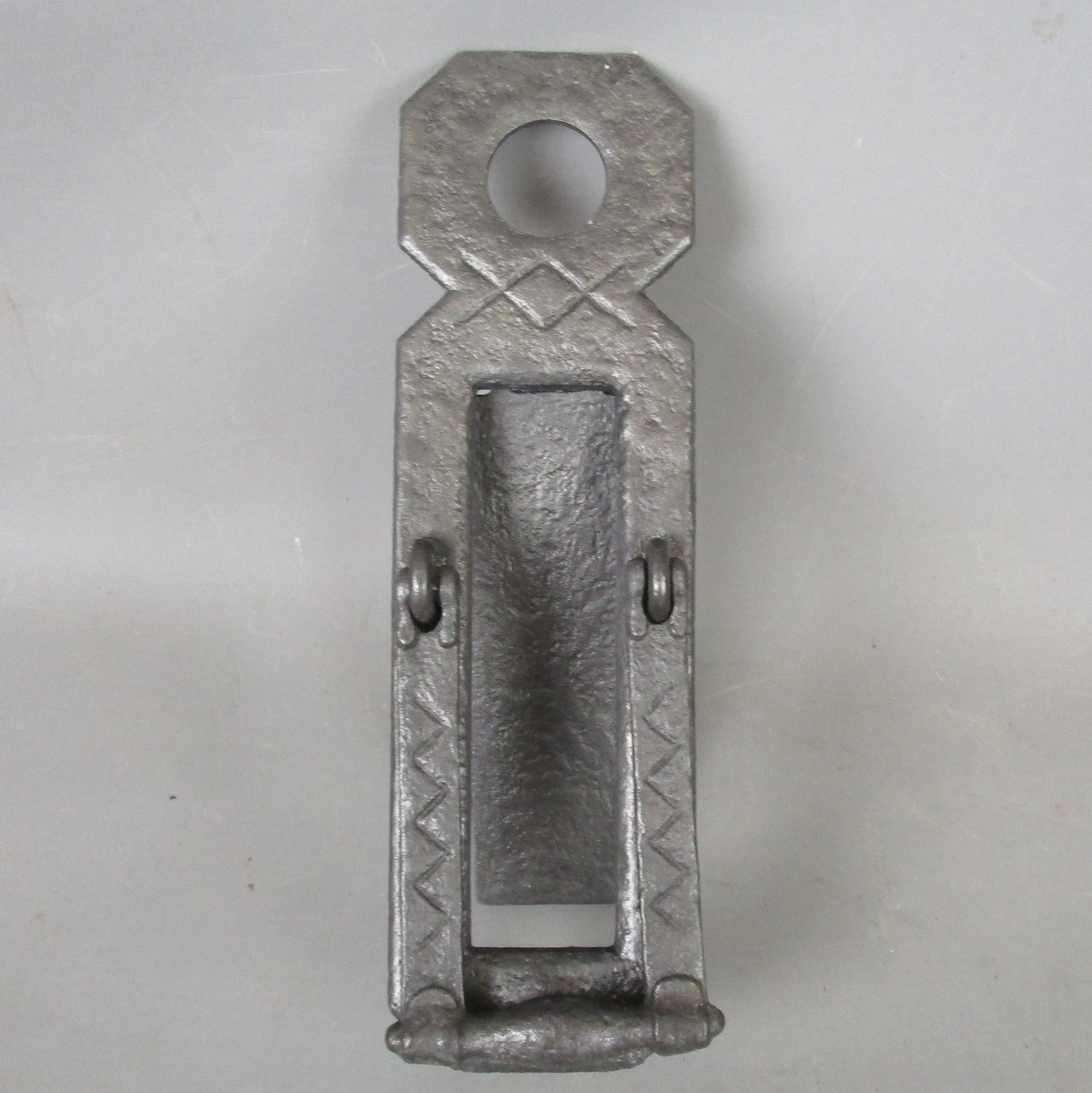 Wrought Iron Door Plate Letter Box Door Knocker Antique Arts And Crafts c1890
