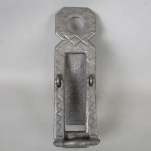 Wrought Iron Door Plate Letter Box Door Knocker Antique Arts And Crafts c1890