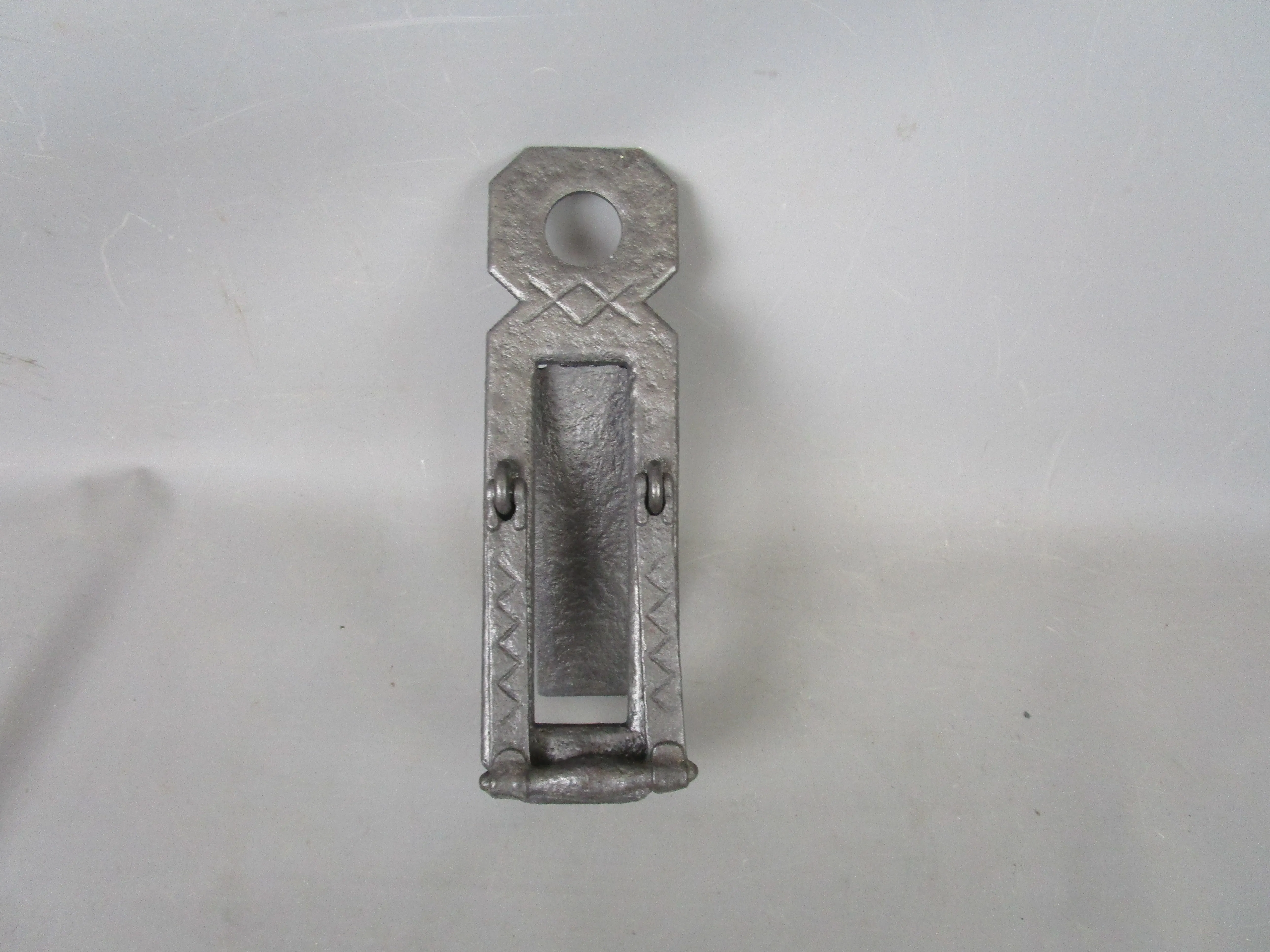 Wrought Iron Door Plate Letter Box Door Knocker Antique Arts And Crafts c1890